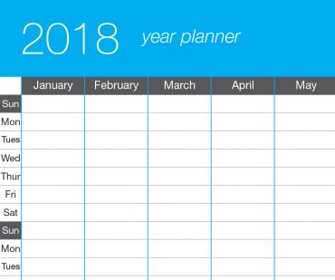 A2 Wall Planners 170gsm Silk